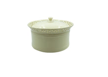Load image into Gallery viewer, Vintage Cream Ceramic Cake Tin Box