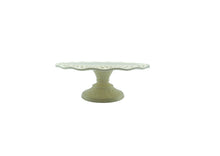 Load image into Gallery viewer, Vintage Cream Ceramic Pedestal Cake Stand