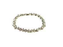 Load image into Gallery viewer, Vintage Diamante Rhinestone Tennis Bracelet
