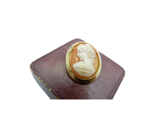 Vintage Victorian Style Gold Cameo Brooch