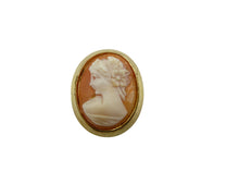 Load image into Gallery viewer, Vintage Victorian Style Gold Cameo Brooch