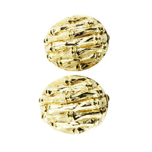 Load image into Gallery viewer, Vintage Gold Tone Clip On Earrings
