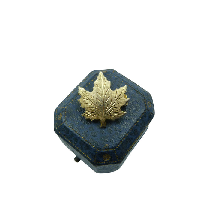 Vintage Gold Tone Maple Leaf Brooch