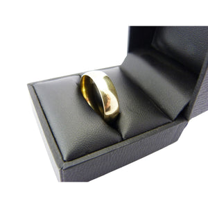 Vintage Gold Plated Wedding Band Ring UK Size T Half