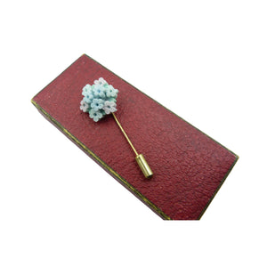 Vintage Ceramic Flower Pin Brooch