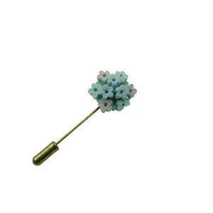 Vintage Ceramic Flower Pin Brooch