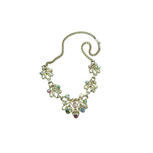 Vintage Coro Jewelcraft Rainbow Aurora Borealis Necklace