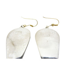 Load image into Gallery viewer, Vintage Alpaca Mexico Mother of Pearl Shell Earrings