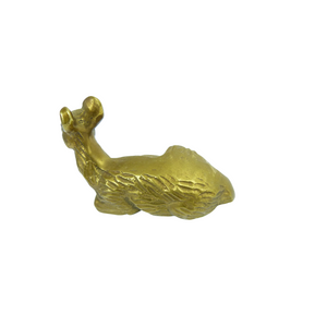Vintage Brass Deer Figurine Ornament