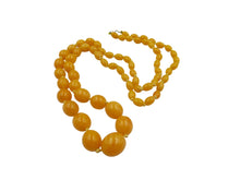 Load image into Gallery viewer, Vintage Long Orange Bead Necklace