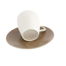 Load image into Gallery viewer, Vintage Poole Pottery Twin Tone Teacup - Mushroom and Sepia Teacup