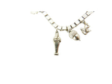 Load image into Gallery viewer, Vintage Silver Charm Bracelet
