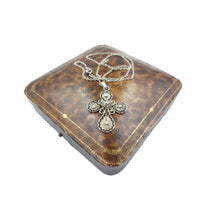 Load image into Gallery viewer, Vintage Sterling Silver Filigree Cross Pendant