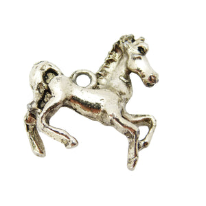 Vintage Silver Horse Charm Pendant