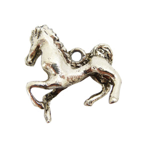 Vintage Silver Horse Charm Pendant