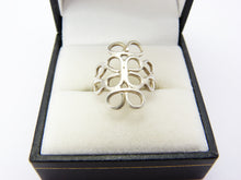 Load image into Gallery viewer, Vintage Silver Mexico Lace Ring Size L &amp; Half