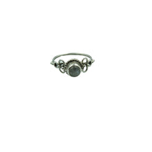 Load image into Gallery viewer, Vintage Silver Rainbow Moonstone Ring