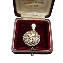 Load image into Gallery viewer, Vintage Silver, Rose Gold &amp; Marcasite Flower Pendant