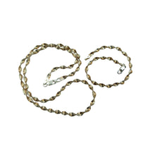 Load image into Gallery viewer, Vintage Silver &amp; Rose Gold Plated Necklace and Bracelet, Jewellery Set