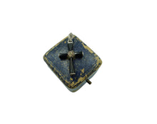 Load image into Gallery viewer, Vintage Silver, Marcasite &amp; Black Onyx Cross Pendant