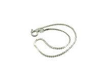 Load image into Gallery viewer, Vintage Silver Serpentine Chain Bracelet ~ Made In Italy