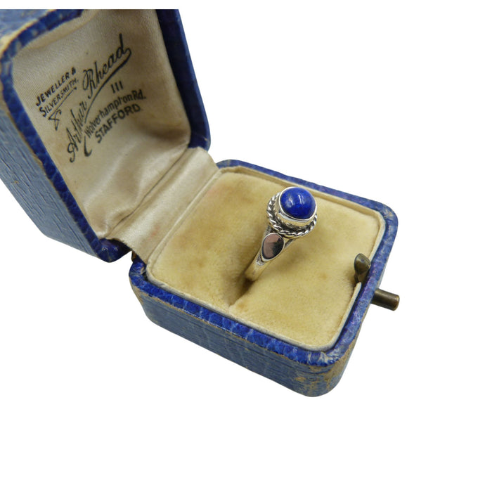 Vintage Sterling Silver Lapis Lazuli Ring