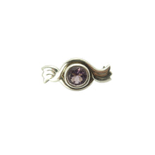 Load image into Gallery viewer, Vintage Sterling Silver &amp; Amethyst Brooch