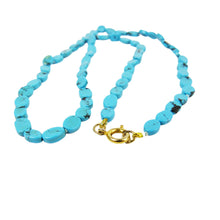 Load image into Gallery viewer, Vintage Faux Turquoise Bead Necklace