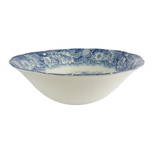 Load image into Gallery viewer, Vintage Wedgewood Liberty Blue Serving Bowl - &#39;Fraunces Tavern&#39; Staffordshire Ironstone Bowl