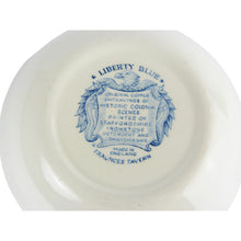 Load image into Gallery viewer, Vintage Wedgewood Liberty Blue Serving Bowl - &#39;Fraunces Tavern&#39; Staffordshire Ironstone Bowl