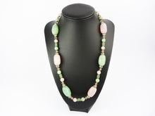 Load image into Gallery viewer, Vintage Art Deco Pink &amp; Green Bead Necklace