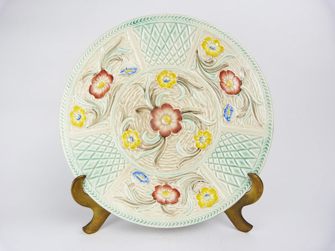 Vintage HJ Wood Ltd Burslem England Majolica Decorative Plate