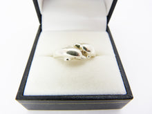 Load image into Gallery viewer, Vintage Silver 925 Dolphin Ring UK size P US 7.5