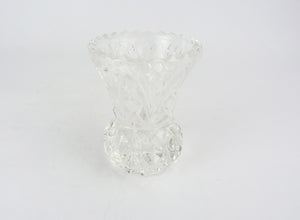 Vintage Cut Glass Small Bud Vase