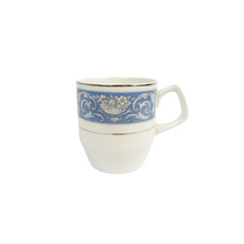 Load image into Gallery viewer, Woods &amp; Sons Alpine Blue &amp; White Ironstone Teacup