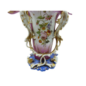 Antique French Porcelain Wedding Vase