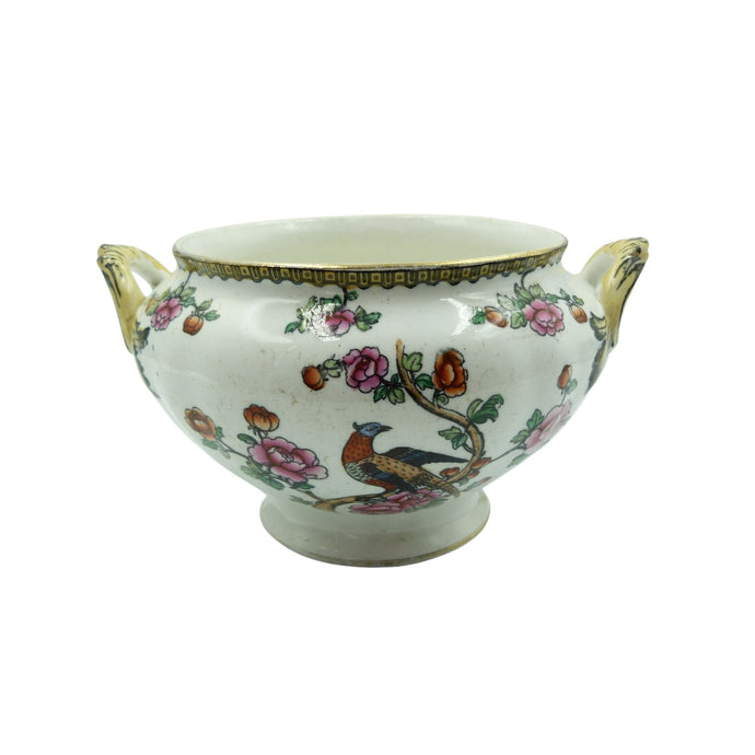 Antique Whieldon Whare Porcelain 'Pheasant' Pattern Bowl