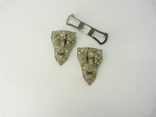 Load image into Gallery viewer, Art Deco Diamond Paste Double Duette Clip/Brooch