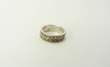 Load image into Gallery viewer, Art Deco Silver Marcasite Rings Pair - Size I
