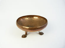 Load image into Gallery viewer, Arts and Crafts Copper Three Footed Bowl
