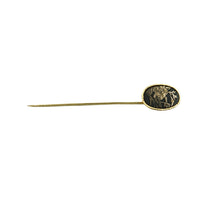Load image into Gallery viewer, Vintage Damascene Stick Pin, Hat Pin