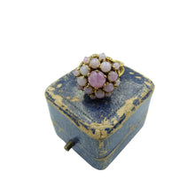 Load image into Gallery viewer, Vintage Faux Pink Opal Adjustable Cocktail Ring