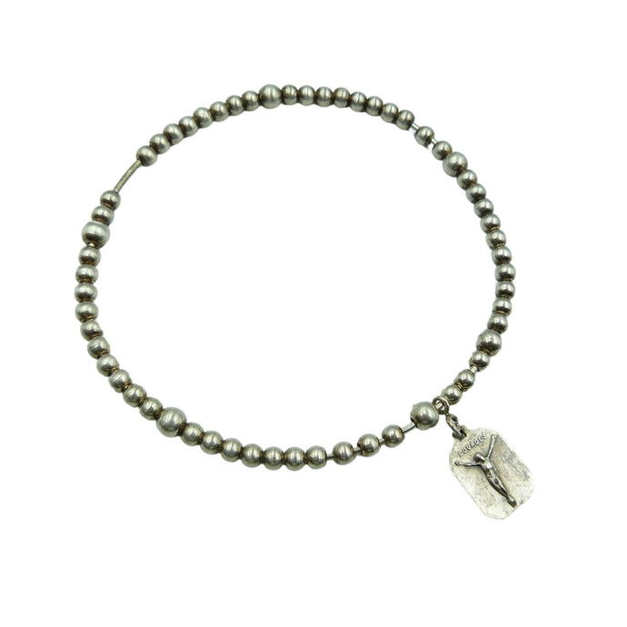 Vintage Lourdes Rosary Beads Bracelet