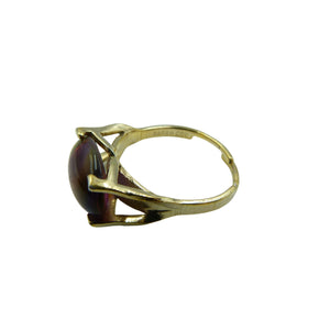Vintage Sarah Coventry Rainbow Glass Adjustable Ring