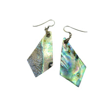 Load image into Gallery viewer, Vintage Silver &amp; Abalone Shell Earrings