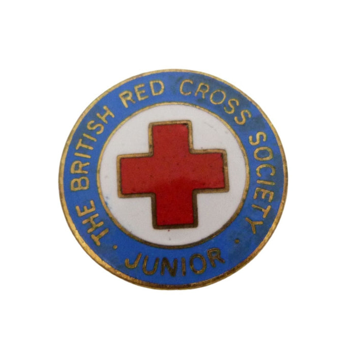 Vintage The British Red Cross Junior Enamel Pin Badge, JR Gaunt London