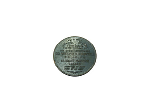 Vintage Winston Churchill 80th Birthday Commemorative Bronze Coin